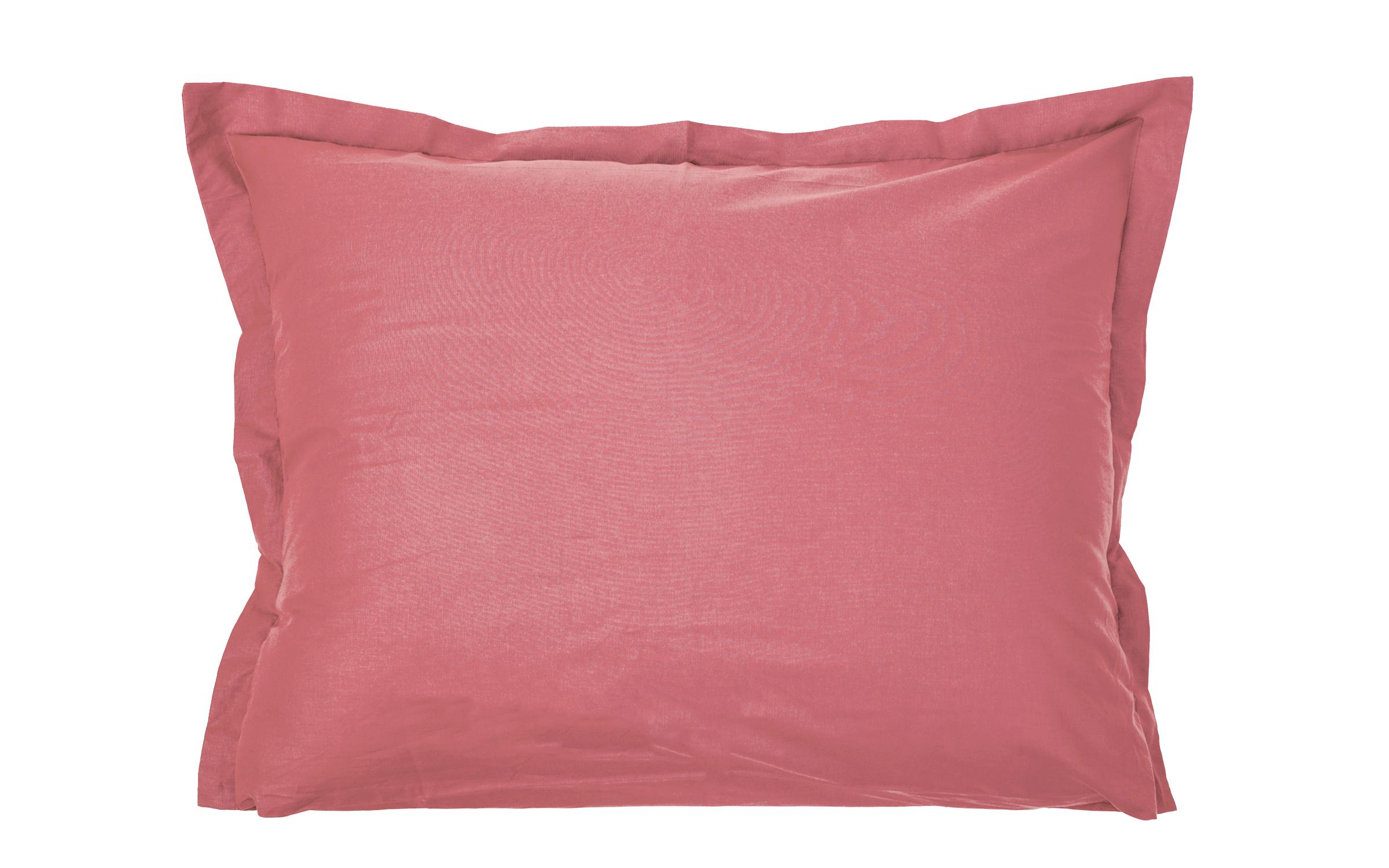 Pillowcase with edging 50/70 cm Ranforce, coral, Ranforce  1